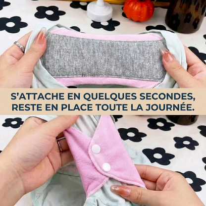 Serviettes Lavables Caelisya — Liberté & Confort Sans Fuites